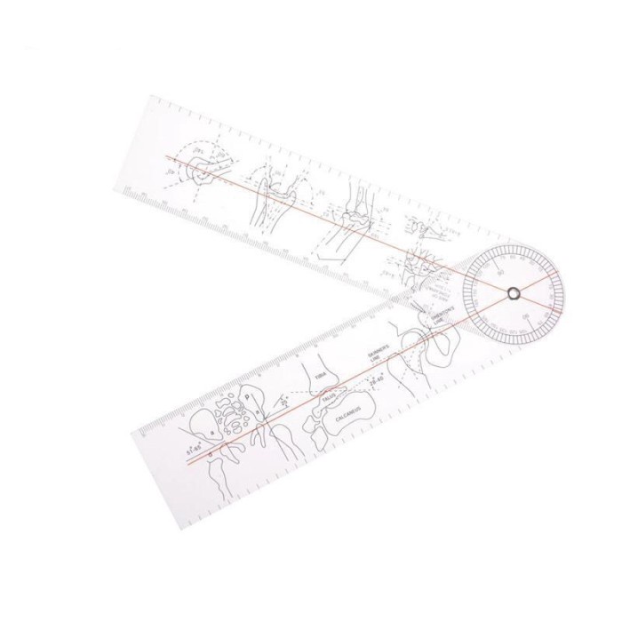 

Hot Sale Goniometer Alat Fisioterapi /Penggaris Sudut Kesehatan Trendi
