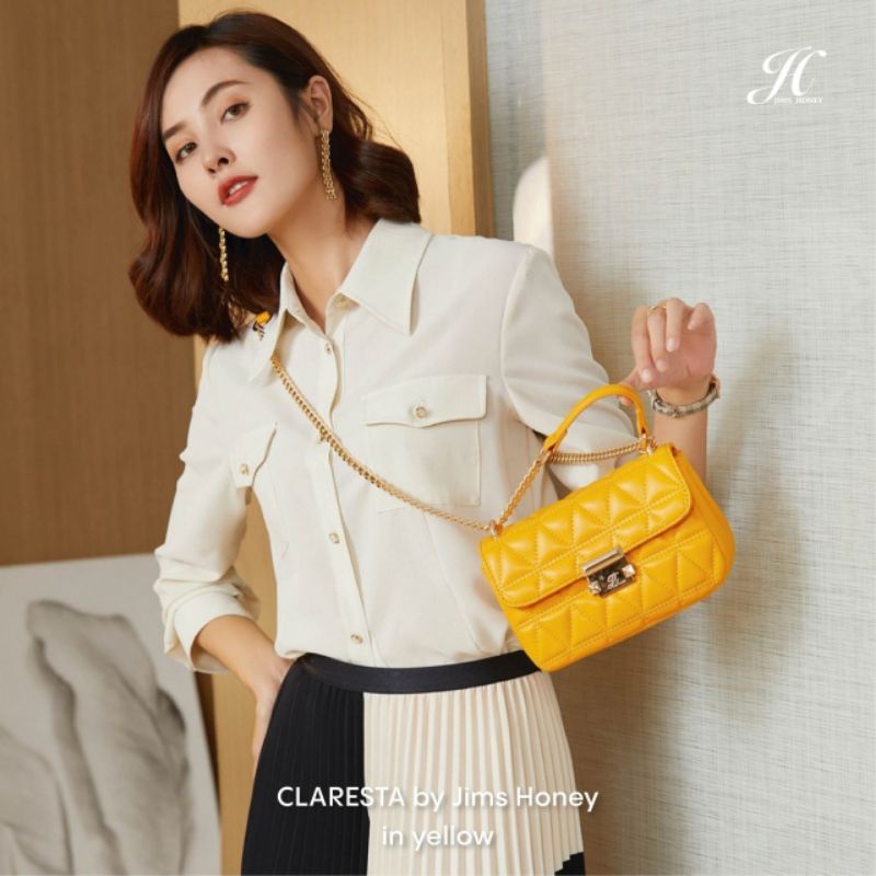 FREE BOX! CLARESTA BAG JIMSHONEY TAS SLINGBAG ELEGANT SELEMPANG KECIL RANTAI