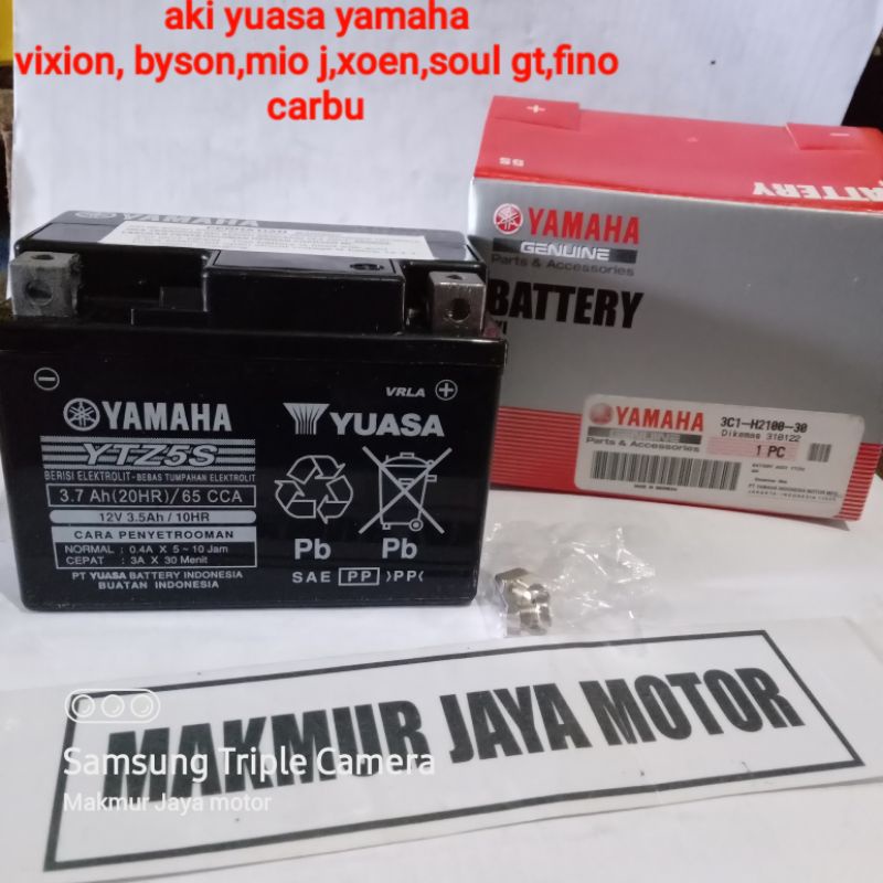 AKI MOTOR YAMAHA YTZ5S MIO J,XOEN,VIXION,BYSON,R15 FINO YAMAHA YUASA 3C1