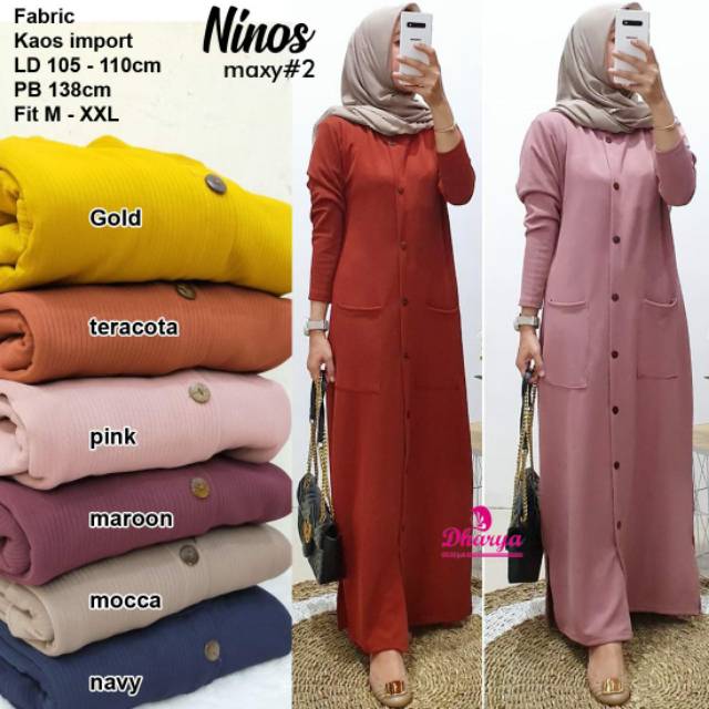 Gamis Ninos Maxy#2 //kaos import busui maxy