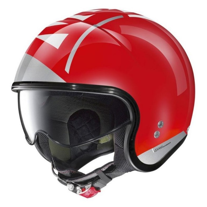 Helm Retro Klasik Nolan N21 Avant Garde 097 Corsa Red SNI