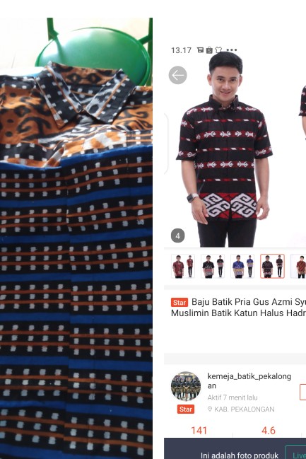 Baju Batik Pria Gus Azmi Syubbanul Muslimin Batik Katun Halus Hadroh Azzahir Santri Muslim, Moderen