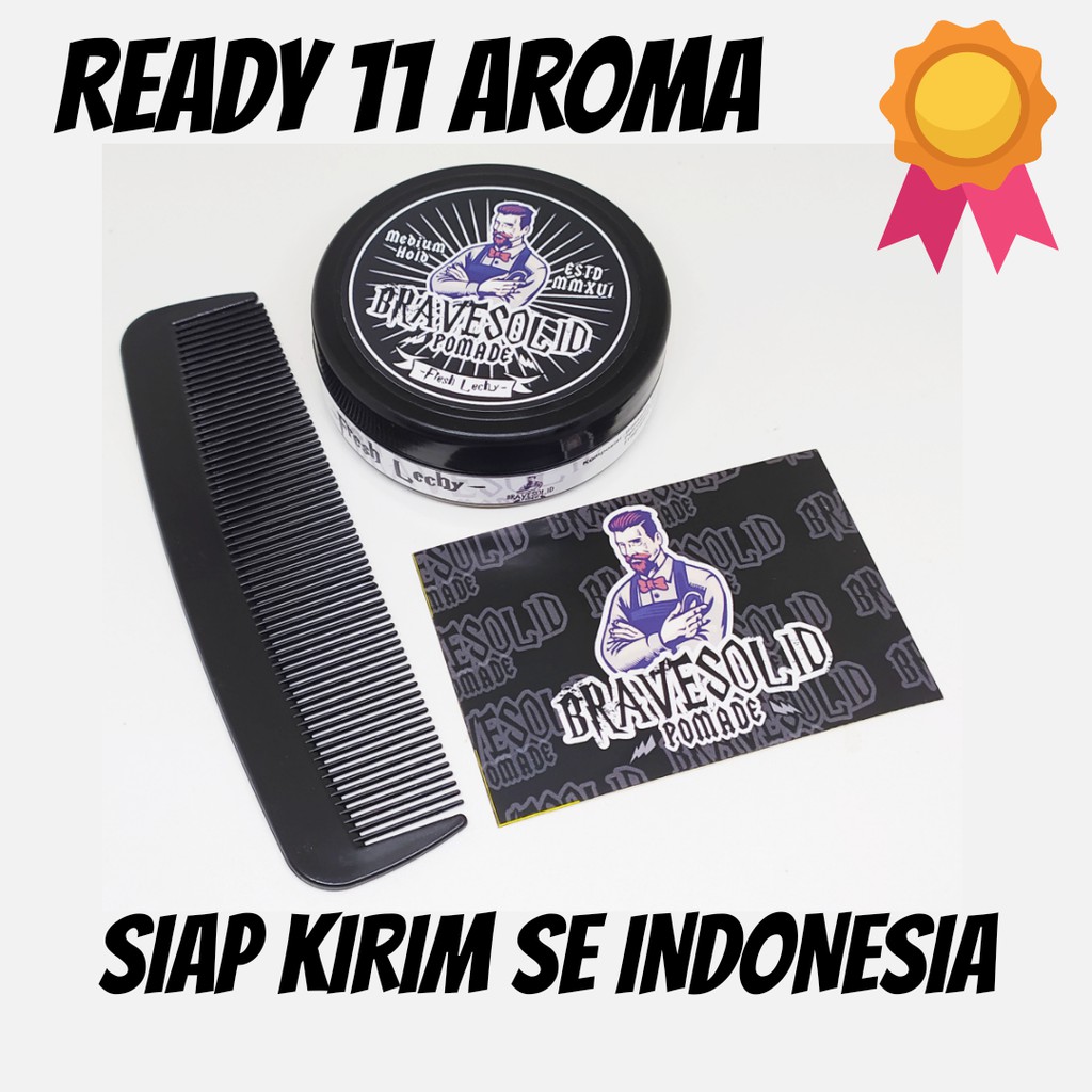 BRAVESOLID POMADE NEW 55GR OILBASE AROMA MINI GROSIR TERMURAH BUKAN POMADE WARNA