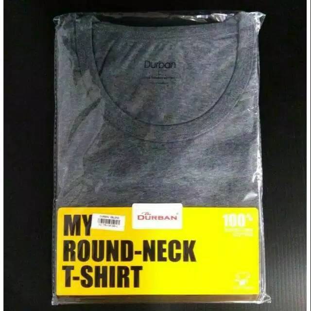 Kaos Dalam Oblong Pria Durban O-Neck DU TR 14130 Abu Isi-1 Pcs/Pack