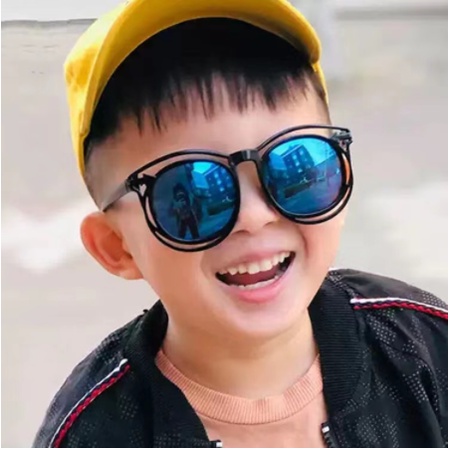 CODKacamata Anak New Trend/Fashion Anak Terbaru Bulat New kacamata hitam High Quality Import Kacamata Fashion