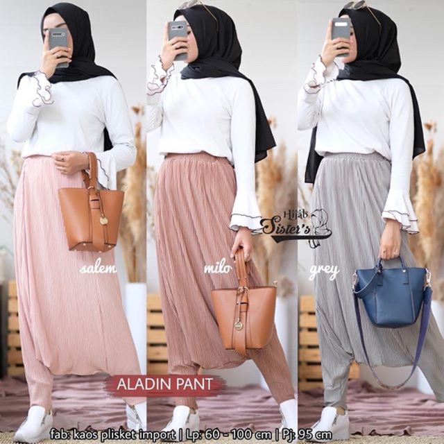 Aladin Pants Celana Kaos Plisket