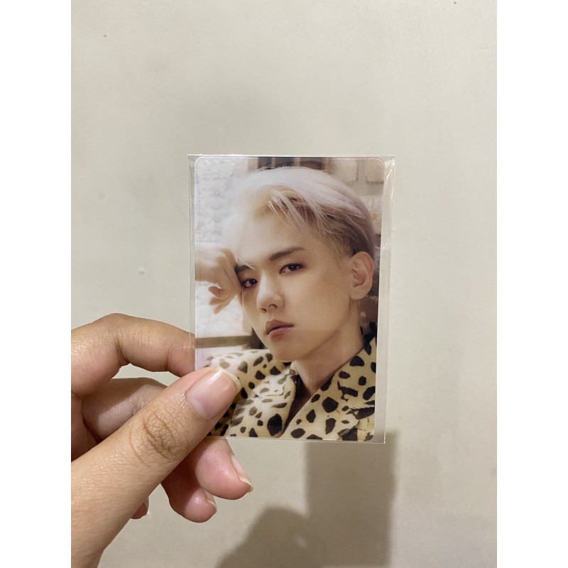 photocard/pc benefit baekhyun get you alone album japan