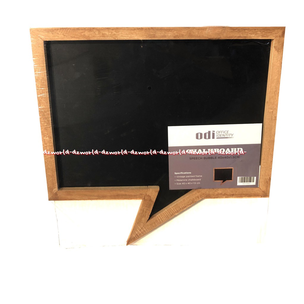 Odi Office Identitiy Chalkboard Speech Bubble 40cmx40cm Papan Tulis