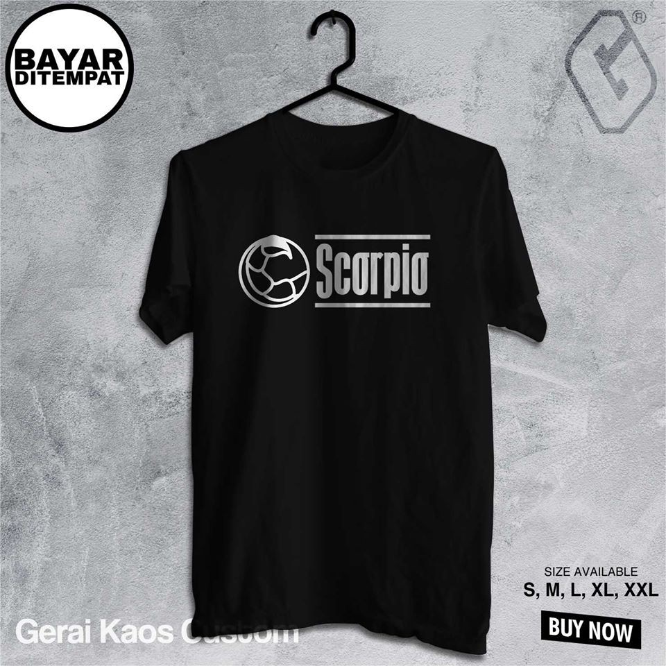 kaos distro scorpio zodiak / kaos baju bintang zodiac scorpio