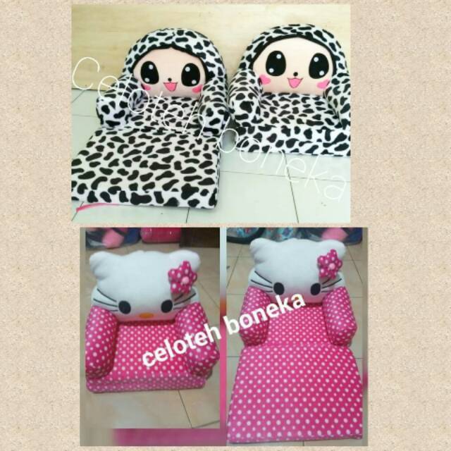 Sofa anak / sofa lipat / sofa karakter / sofa boneka / sofa lipat printing motif / sofa anak