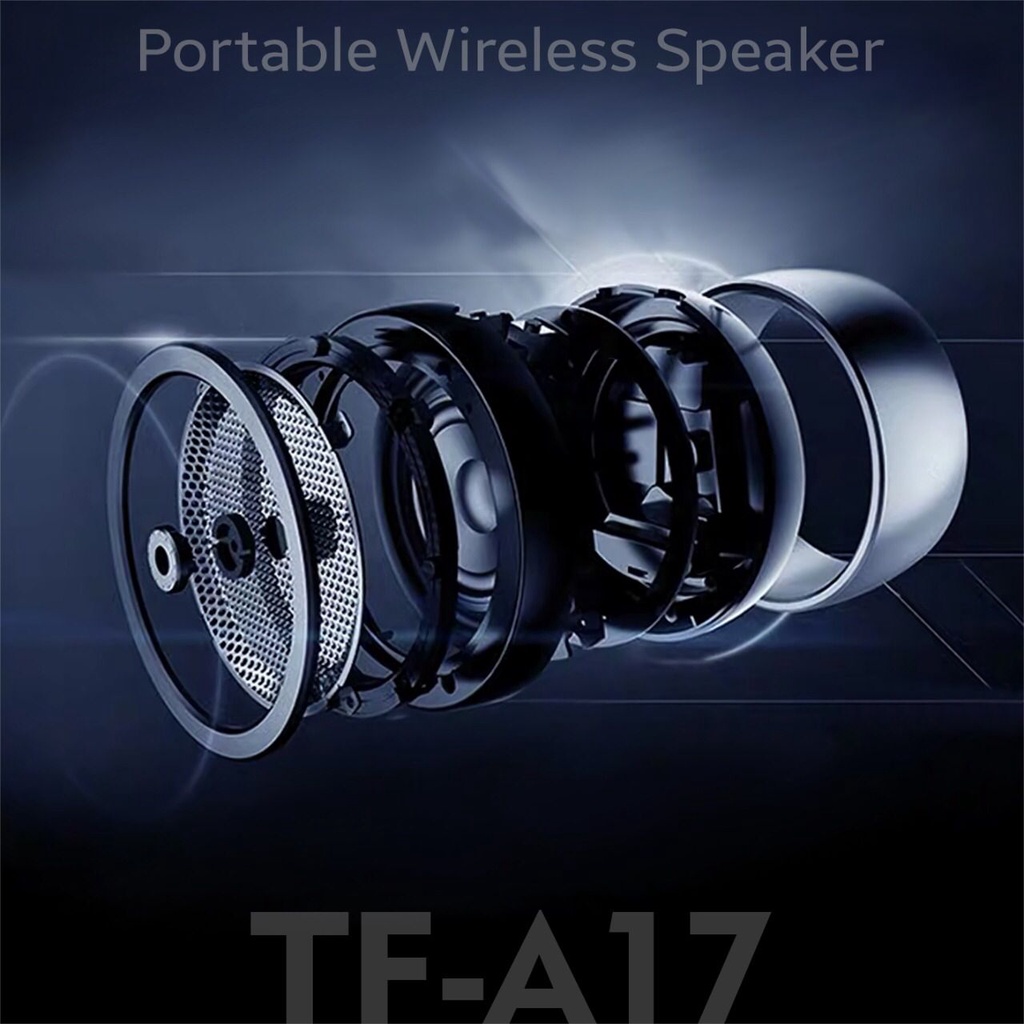 Speaker Bluetooh Mini A17 Wireless Portable Simplicity Series Material Aluminium Alloy ring + Abs Plastic Type TF-A17