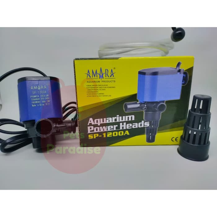 Amara SP1200A Powerhead Aquarium Pompa Aquarium Pompa Hidroponik Pompa Celup Aquarium Amara SP 1200A