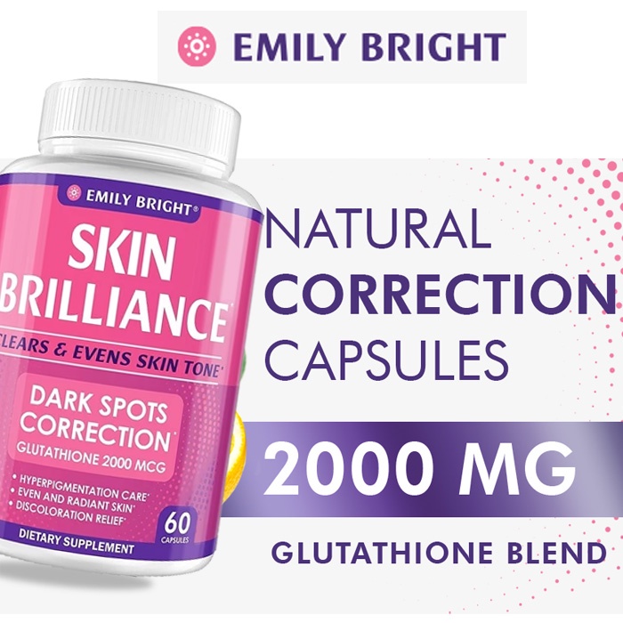 Emily Bright Skin Brilliance Dark Spots Glutathione Whitening 2000mg