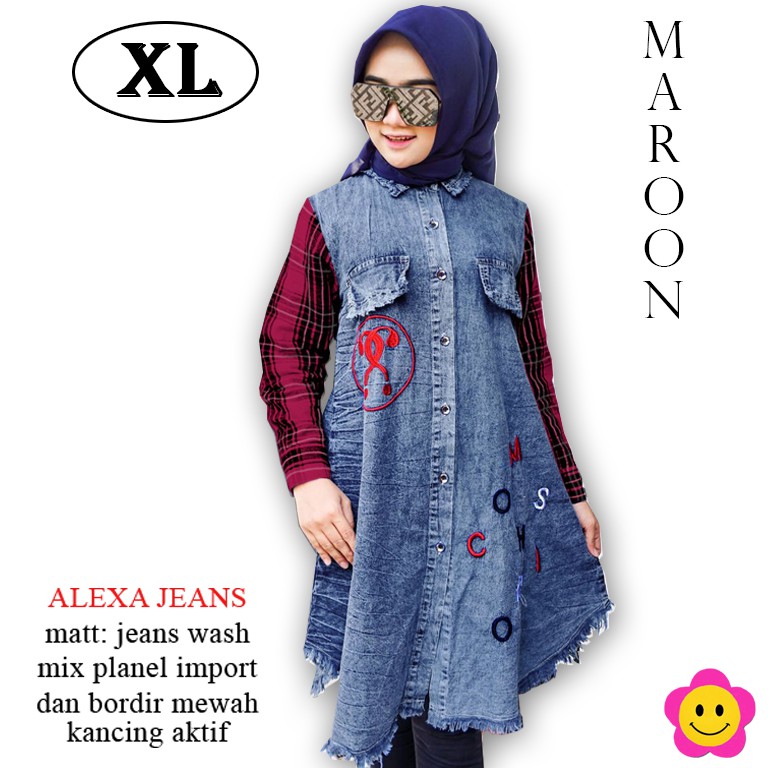 CGF 116 ALEXA JEANS Baju Fashion Busana Wanita Model Terbaru,Terkini,Termurah dan Terlaris