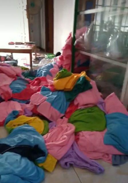 Masker Hijab Headloop Kain Oxford Fashion Organza