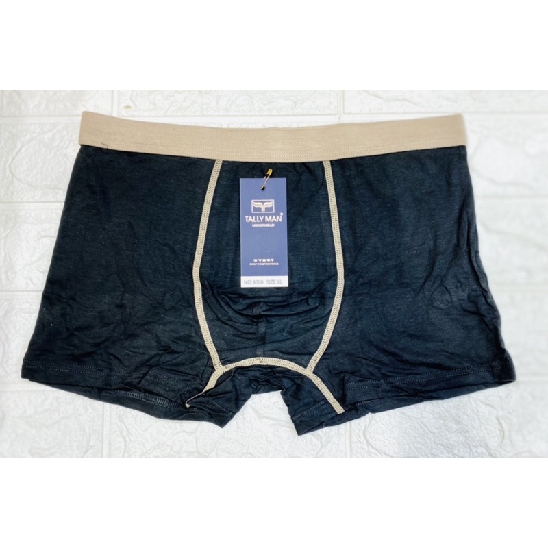 CD | celana dalam Boxer Pria TALLY 9008 Bahan Katun Bamboo Adem dan Soft