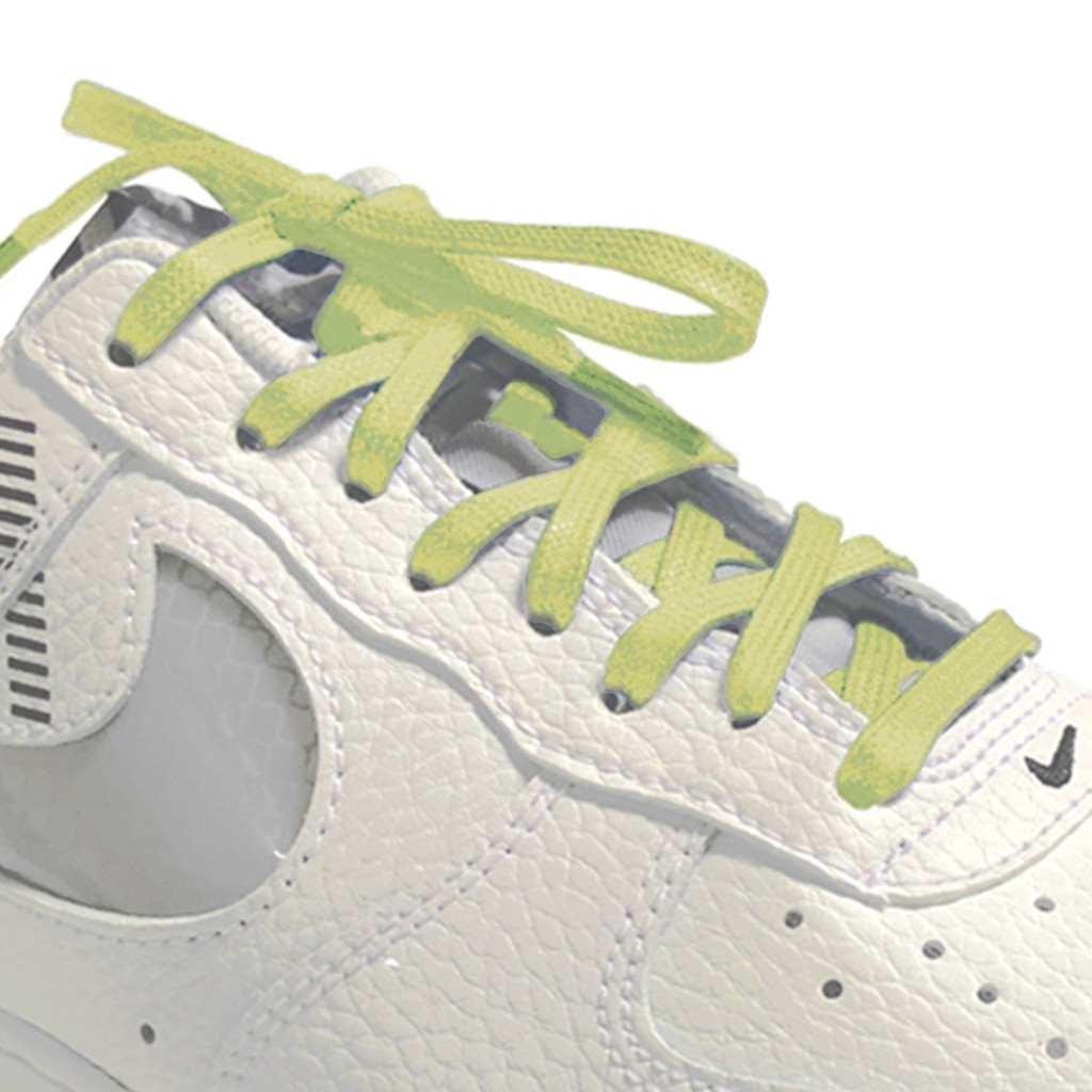 MR Shoelaces FA25 Lime - Tali Sepatu Lilin 5mm Gepeng Flat Pipih (Waxed Laces) 90cm 100cm 120cm 150cm 200cm - Premium Shoelace