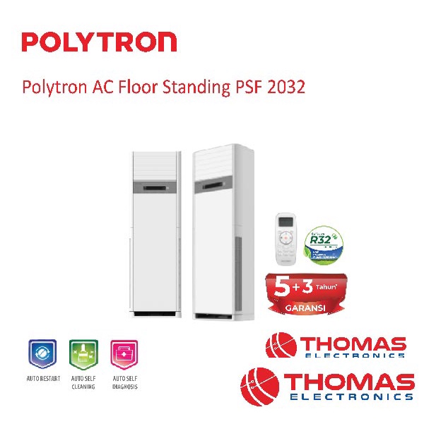AC Floor Standing 2 PK Polytron PSF 2032 /AC STANDING POLYTRONGARANSI RESMI