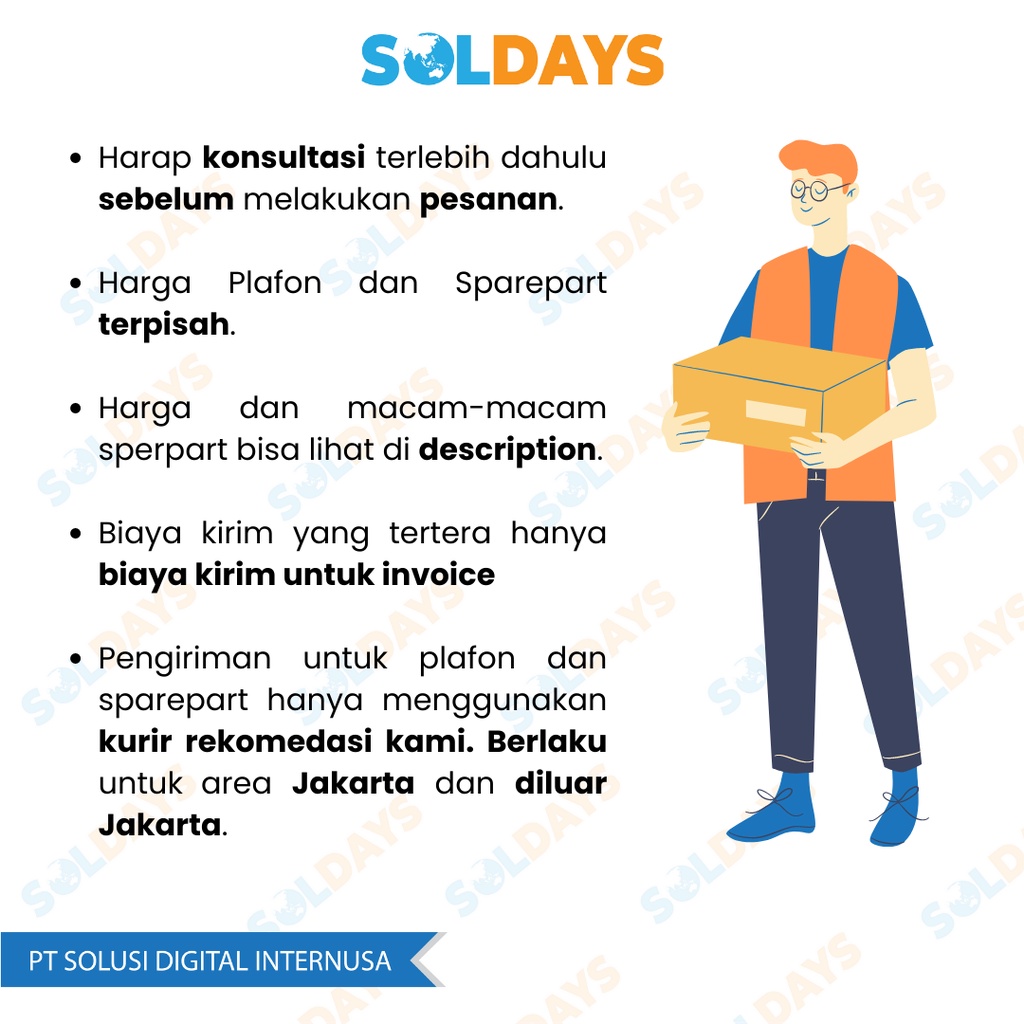 SOLDAYS Main Tee Clip / Main Tee Ceiling / Rangka Plafon