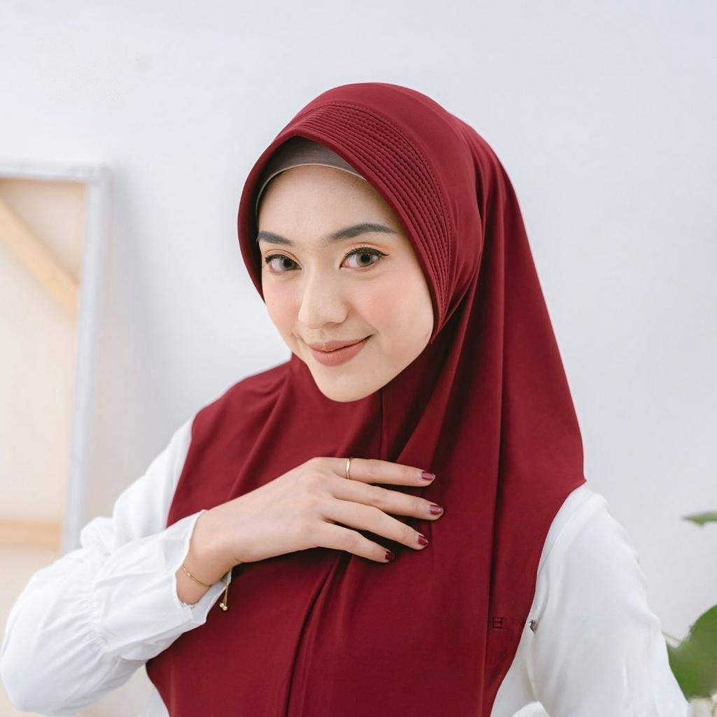 Hijab Instan Bergo Pinguin Jersey / Jilbab Instan Jersey Premium