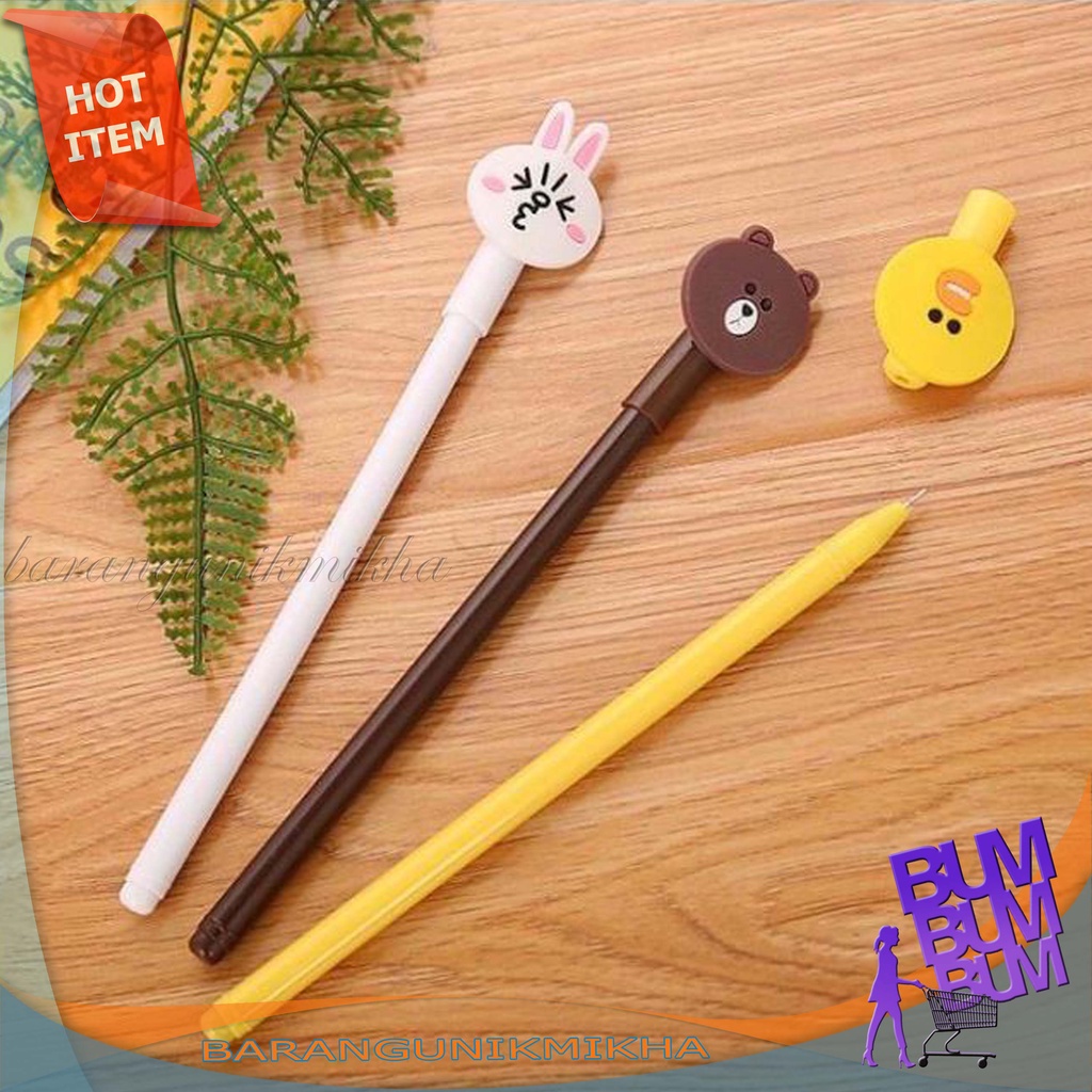 STATIONARY - PENA KARAKTER LUCU BEBEK/BERUANG/KELINCI