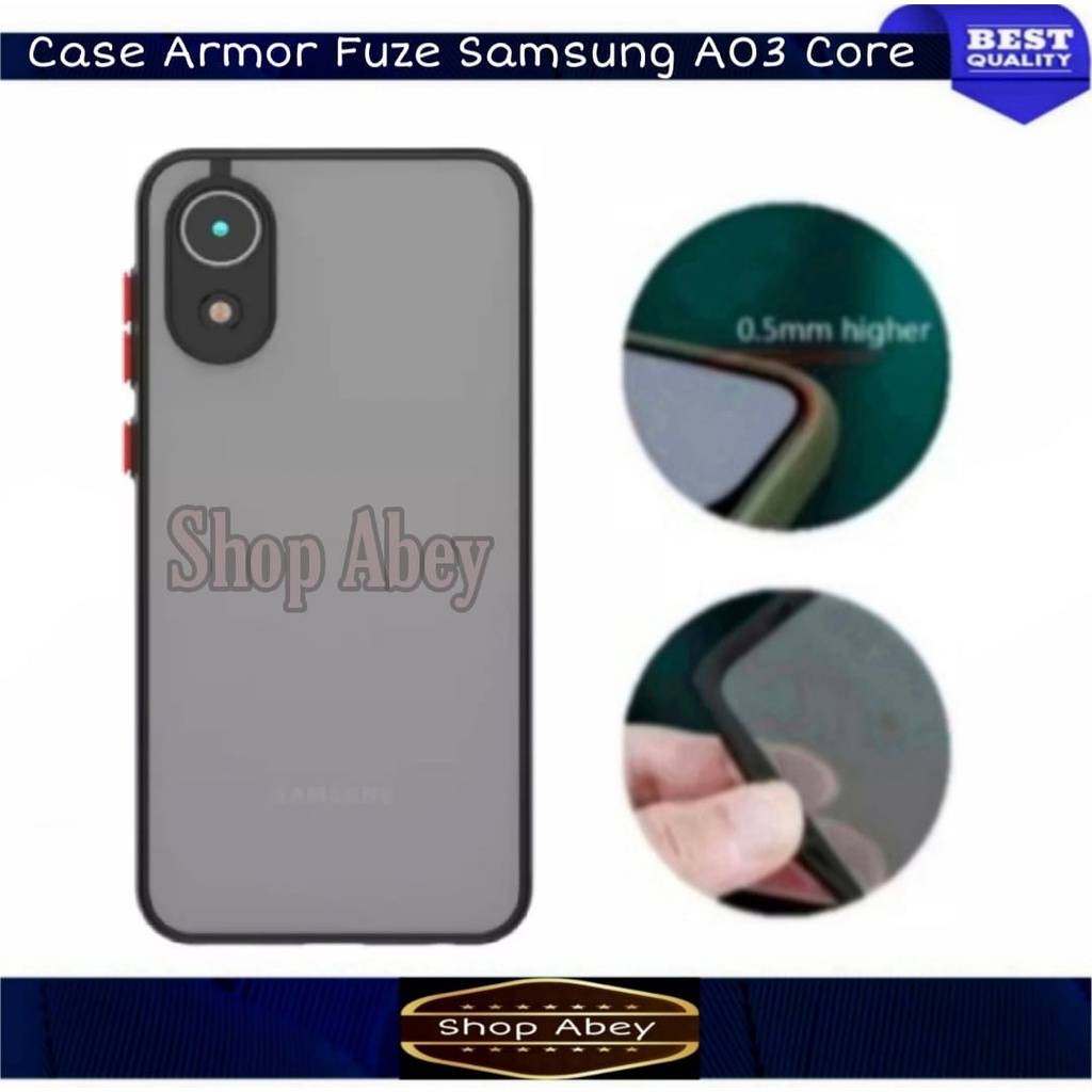 CASE SAMSUNG GALAXY A03 CORE HARDCASE MATTE ARMOR FUZE BUMPER SHOCROOF CASE SAMSUNG GALAXY A03 CORE 