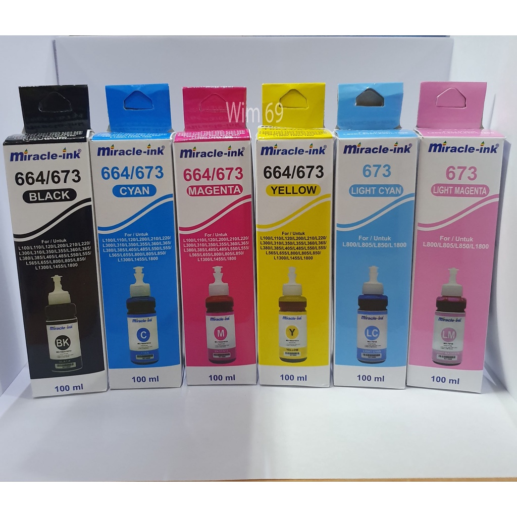 Jual Tinta Printer Epson L Series Ml Miracle Ink Warna