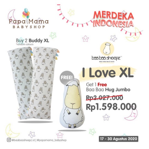 Baabaasheepz Promo I Love Xl Bantal Buddy Xl