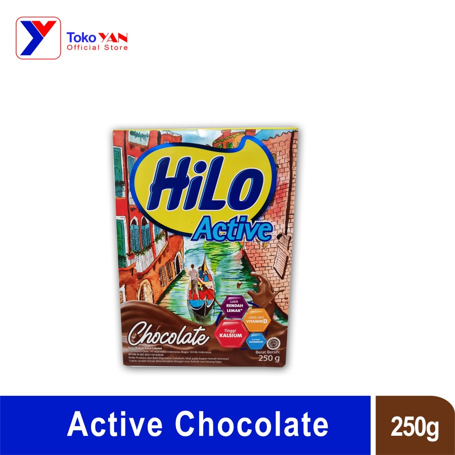 

HiLo Active Chocolate 250gr - Susu Tinggi Kalsium Rendah Lemak