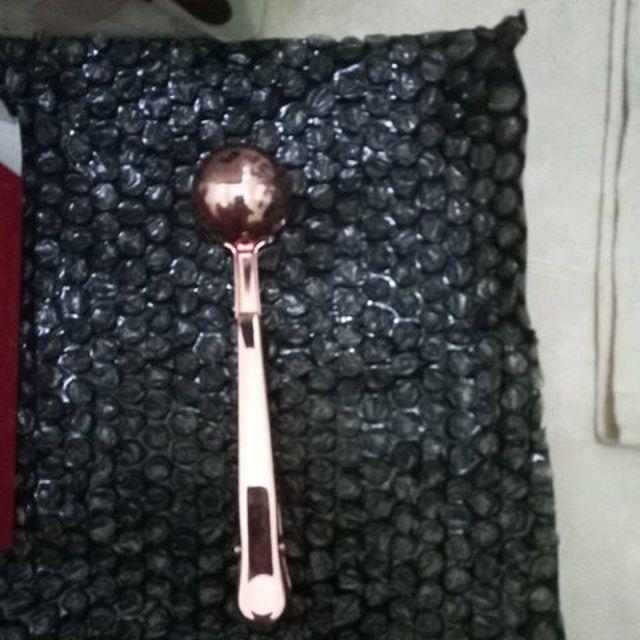Sendok Kopi Jepitan Kopi - Sendok Penjepit Teh Sendok Takar Rose Gold
