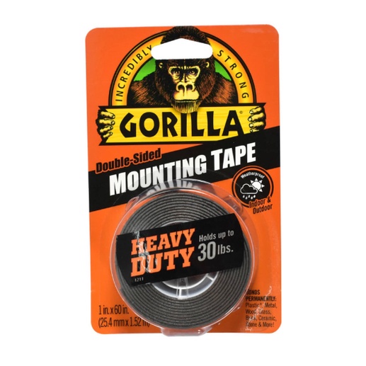 

Gorilla Double Tape Heavy Duty 2.5 Cm