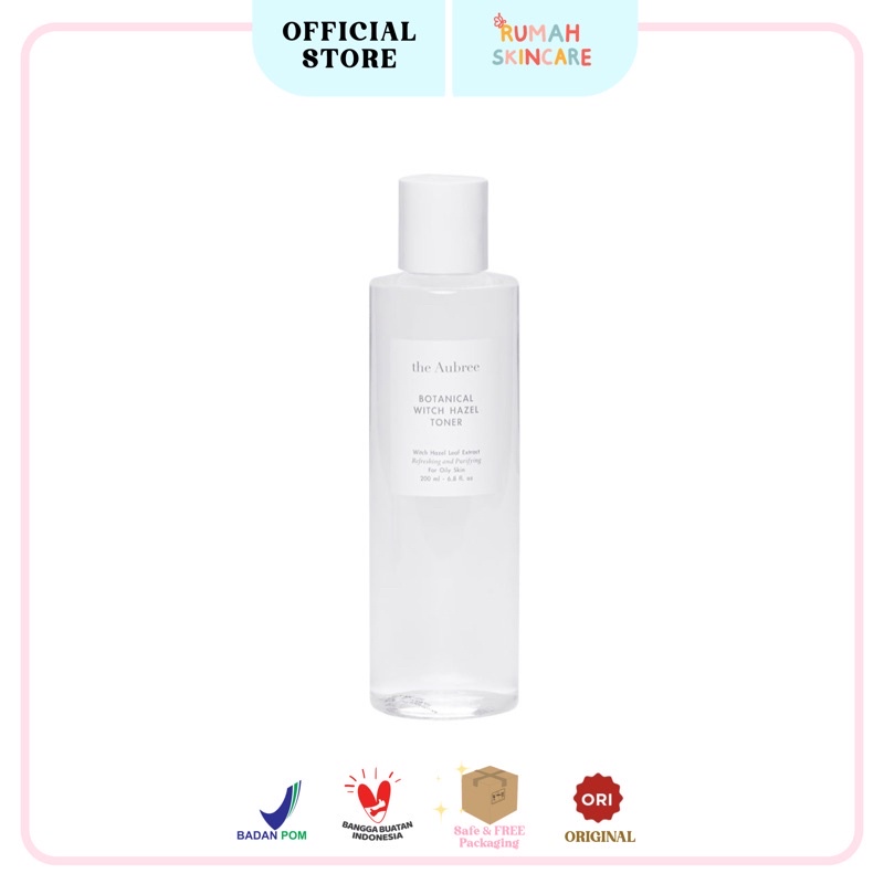 THE AUBREE - Botanical Witch Hazel TONER 200ml BPOM (Hydrating Toner, Toner Wajah, Toner Jerawat)