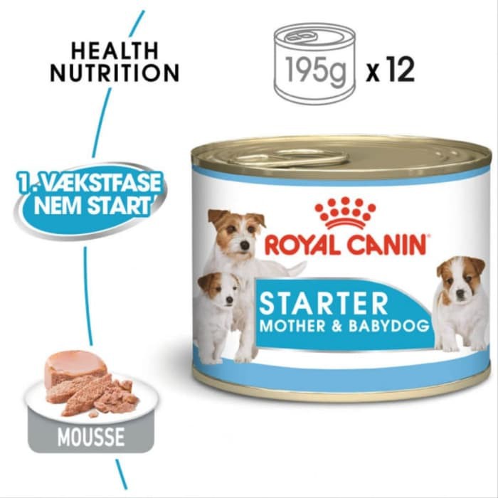 Royal canin STARTER MOUSSE 195GR KALENG / RC STARTTER MOUSSE 195GR / RC BABY DOG KALENG 195GR