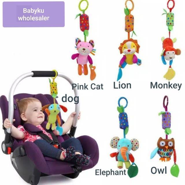 Mainan gantungan bayi rattle teether / baby hanging toys / mainan boneka gantungan stroller