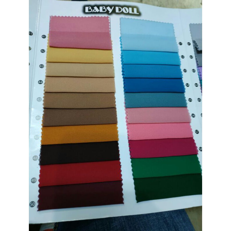 Bahan Seruti Baby doll/Kain Seruti babydoll