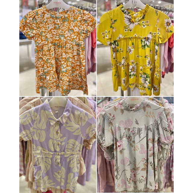 DRESS/Rok Motif Bunga Anak perempuan PITO DITO (1-14tahun)