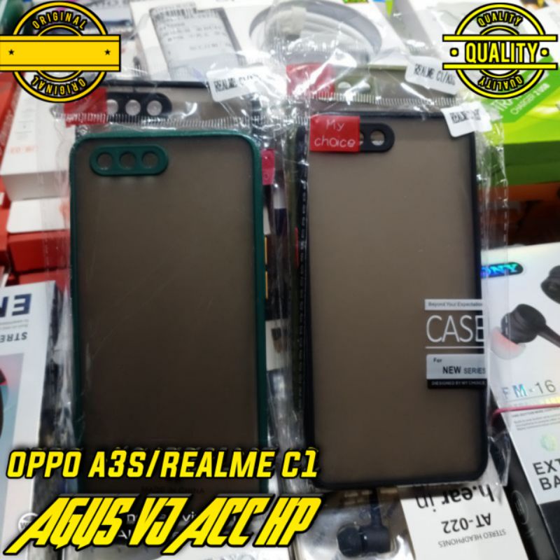 Case aero OPPO A3s  Protect Camera Case matte