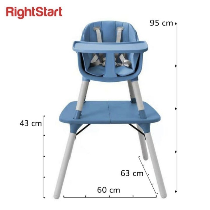 Right Start HC-2377 Versatile Multifunction High Chair / Kursi Makan Bayi (Tersedia varian warna)