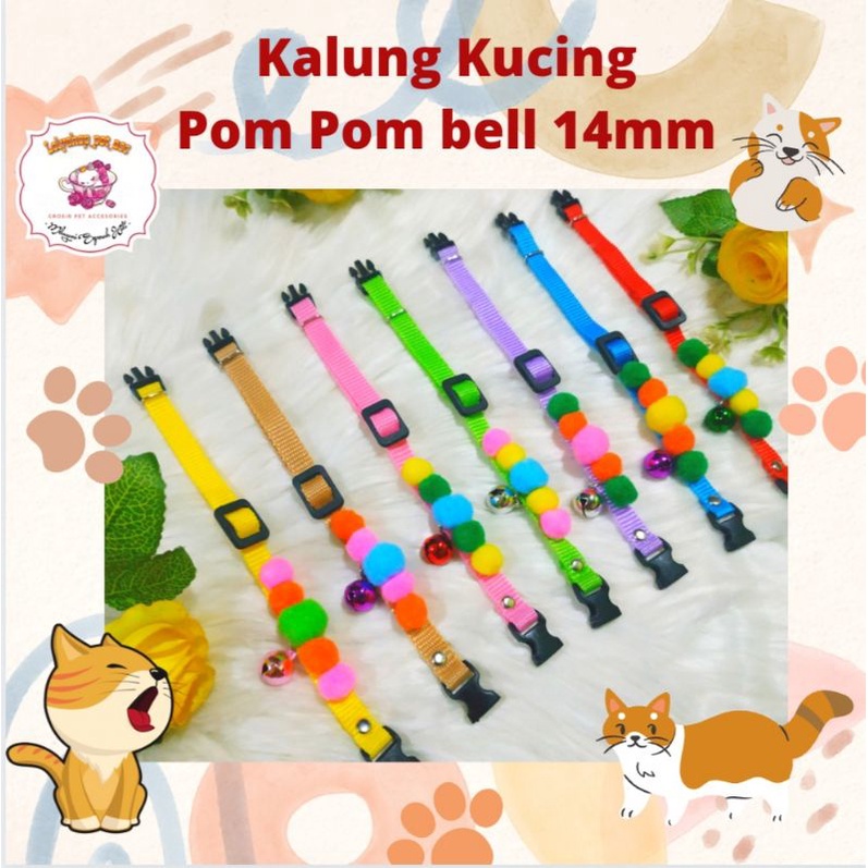 Kalung Kucing Pompom