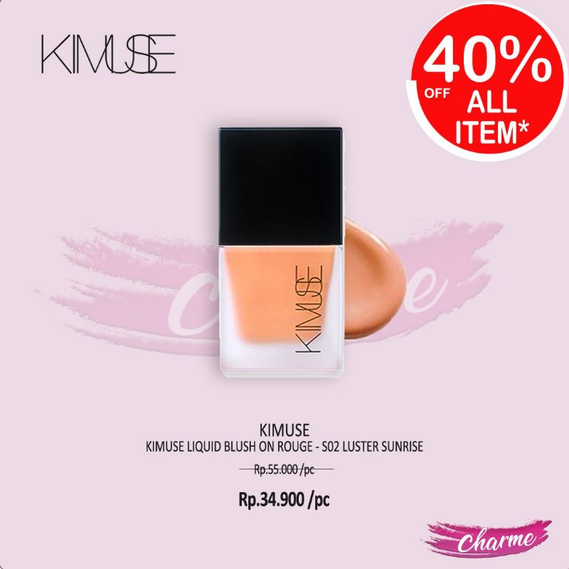 (READY &amp; ORI) Kimuse Liquid Blush On Rouge KMS712