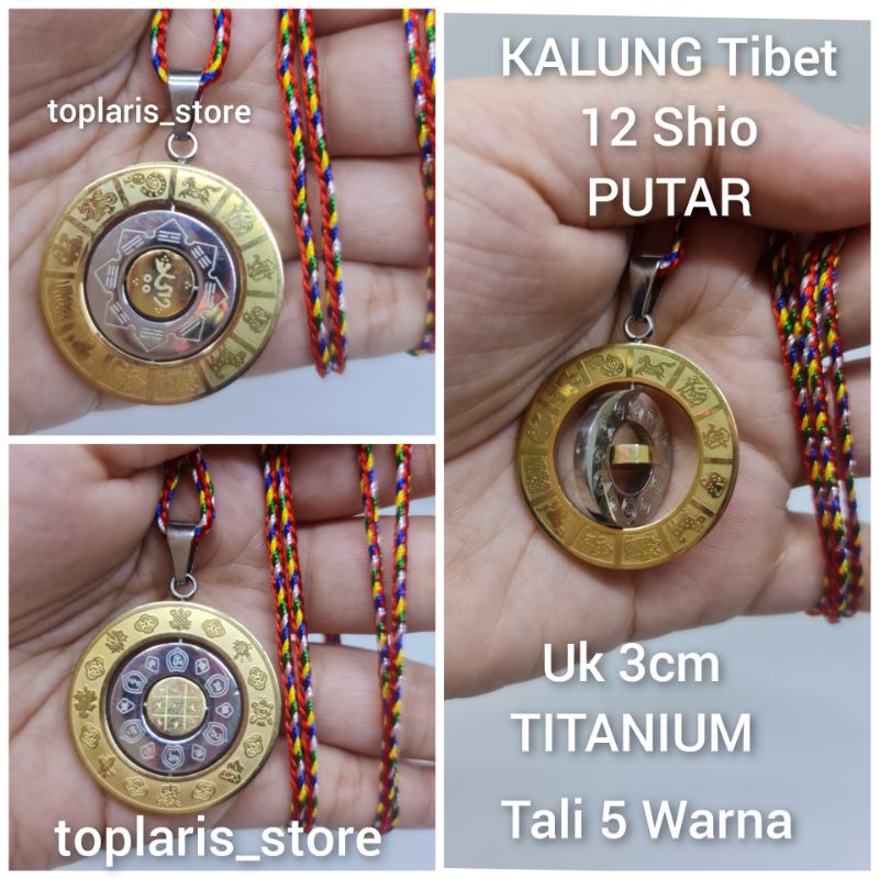 Kalung Shio Patkua Putar Titanium