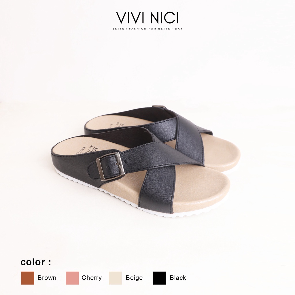 Vivi Nici - Kaiya Sandal Wanita-Black