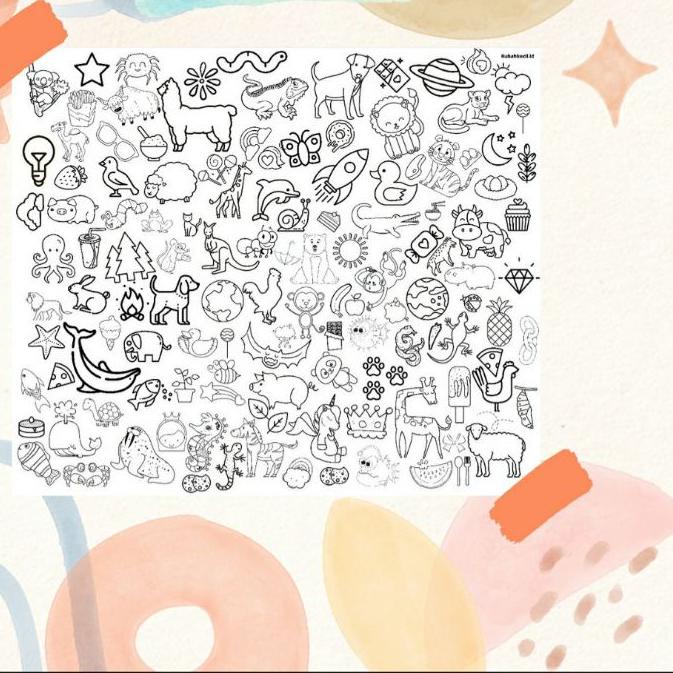 

⭐newproduct⭐ Giant coloring poster / Buku mewarnai ,,