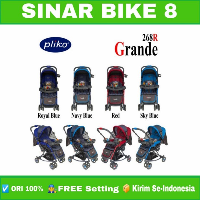 Baby Stoller Kereta Dorong Bayi PLIKO 268 R Grande