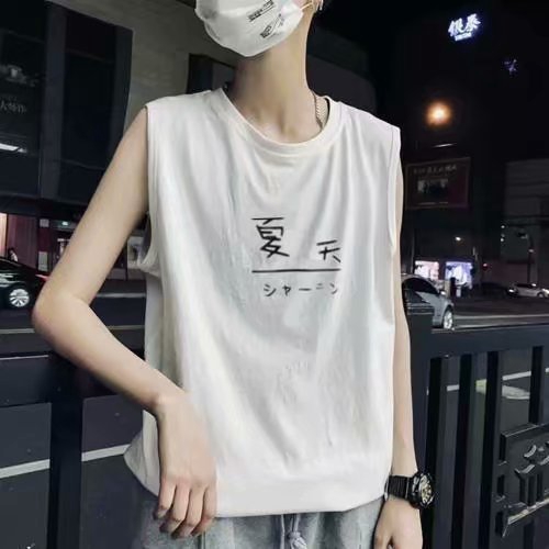 Kaos Singlet Round Neck Tanpa Lengan Motif Print Tulisan Kaos Singlet Round Neck Tanpa Lengan Motif Print Tulisan