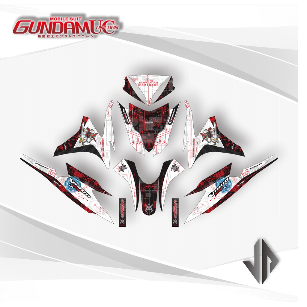 Decal Sticker / Stiker Vario 125 Old 2013 2014 Gundam Astray