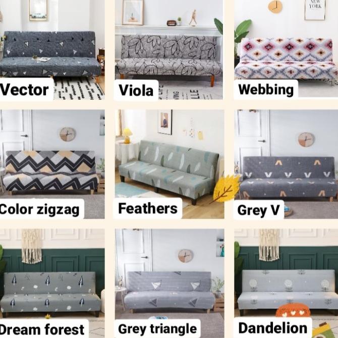 sarung sofa bed elastis import