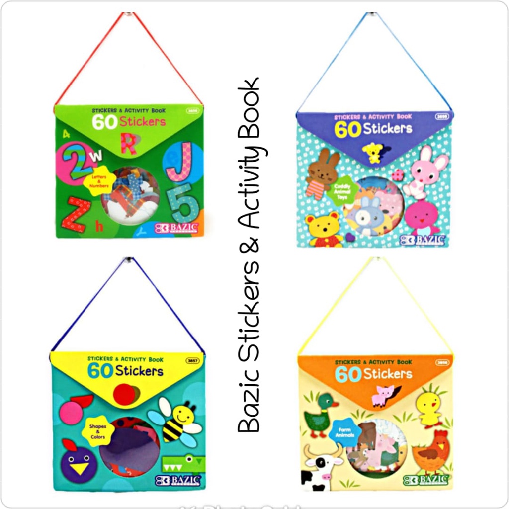 

Bazic 60 Stickers & Activity Book Stiker dan Buku Aktivitas Anak