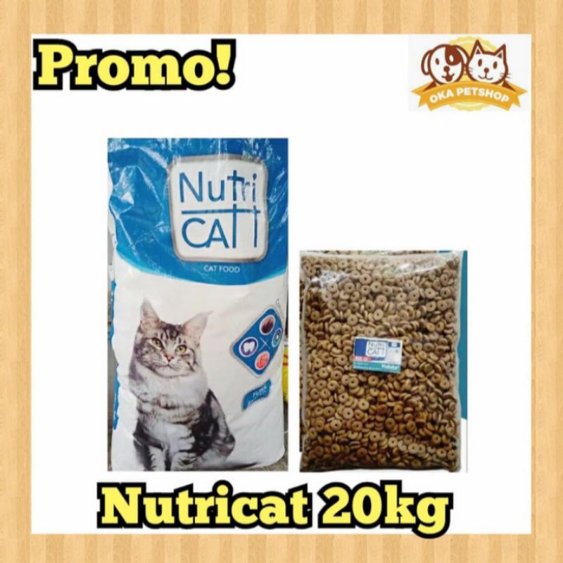 Nutri Cat Tuna 20kg / GO-JEK makanan kucing Nutri cat