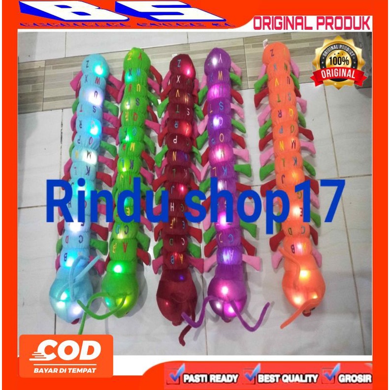 boneka ulet LED/ boneka ulil lampu/boneka ulil abjad/boneka dashbor mobil  ber LABEL SNI